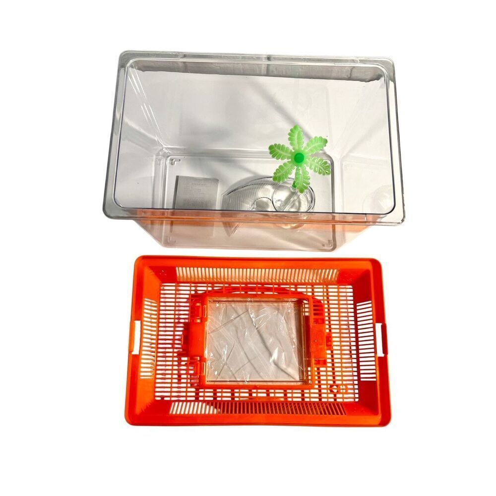 Portable Aquatic/Terrarium Tank, Plastic Carrier Cage with Lid and Handle NWT - Picture 3 of 12
